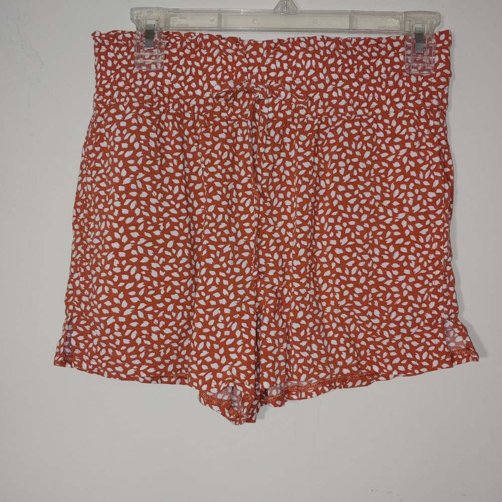 Abercrombie and Fitch Pull On High Rise  Flora Shorts Size S Orange